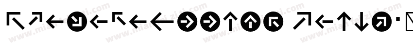 KlavikaArrows Light字体转换